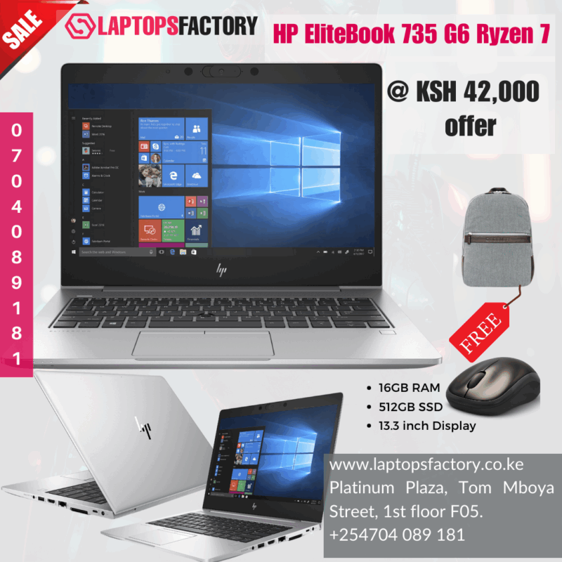 Hp Elitebook 735 G6 Ryzen 7 16GB RAM 512GB SSD - Image 5